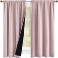 100 Percent Backout Emerald Green Curtain Set Thermal Insulated Curtains Double Layer Curtains for Boys Bedroom - Black Lined Rod Pocket Curtains 45 Inches Long Set of 2 Home & Garden > Decor > Window Treatments > Curtains & Drapes KEQIAOSUOCAI Baby Pink W42" X L63" 