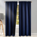 100 Percent Backout Emerald Green Curtain Set Thermal Insulated Curtains Double Layer Curtains for Boys Bedroom - Black Lined Rod Pocket Curtains 45 Inches Long Set of 2 Home & Garden > Decor > Window Treatments > Curtains & Drapes KEQIAOSUOCAI Navy Blue W42" X L96" 