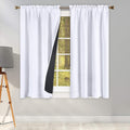 100 Percent Backout Emerald Green Curtain Set Thermal Insulated Curtains Double Layer Curtains for Boys Bedroom - Black Lined Rod Pocket Curtains 45 Inches Long Set of 2 Home & Garden > Decor > Window Treatments > Curtains & Drapes KEQIAOSUOCAI Pure White W42" X L45" 