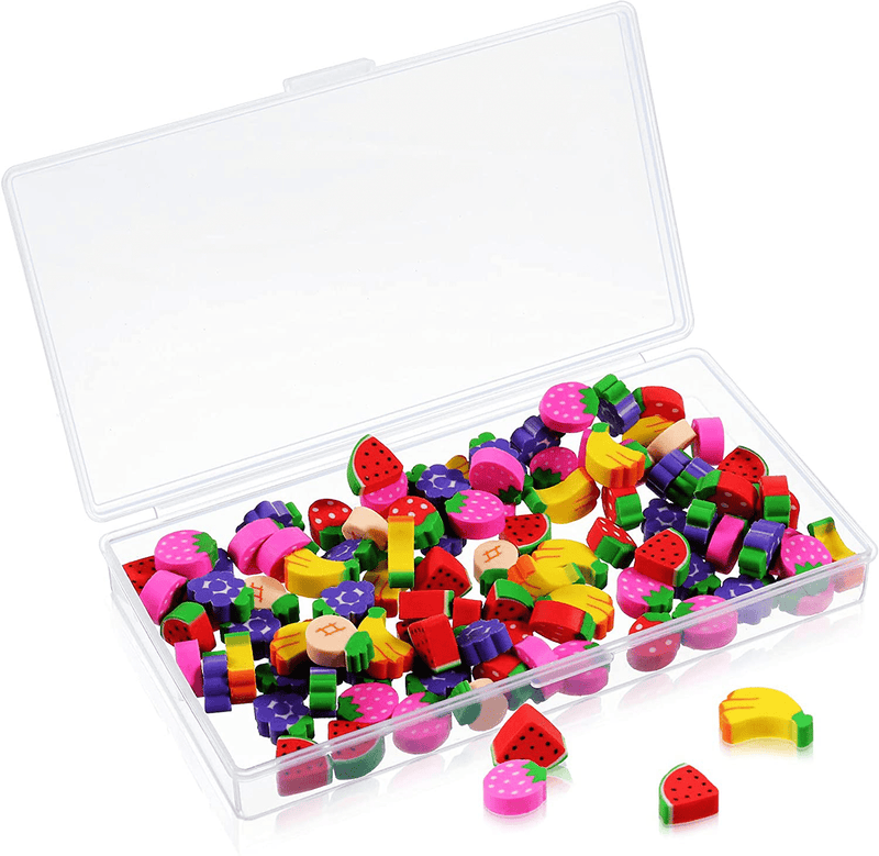 100 Pieces Mini Pencil Erasers Erasers Pack Mini Erasers Assortment Novelty Sea Erasers Mini Pencil Erasers with Storage Box for Party Favor, Gift Filling, Home School Work Reward (Santa Style) Home & Garden > Decor > Seasonal & Holiday Decorations& Garden > Decor > Seasonal & Holiday Decorations Zonon Fruit Style  