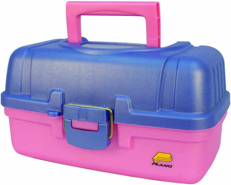 Plano Two Tray Tackle Box (Perwnkl/Pink) Sporting Goods > Outdoor Recreation > Fishing > Fishing Tackle Plano   