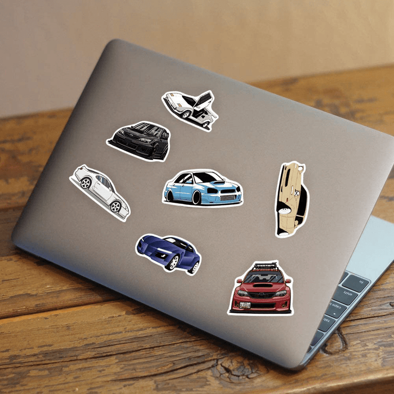 100pcs JDM Car Stickers Decals Vinyl Waterproof Stickers Japanese Racing Car Stickers for Kids Teens Boys Adults for Cars Laptop Water Bottles Computer Hydroflask Skateboard