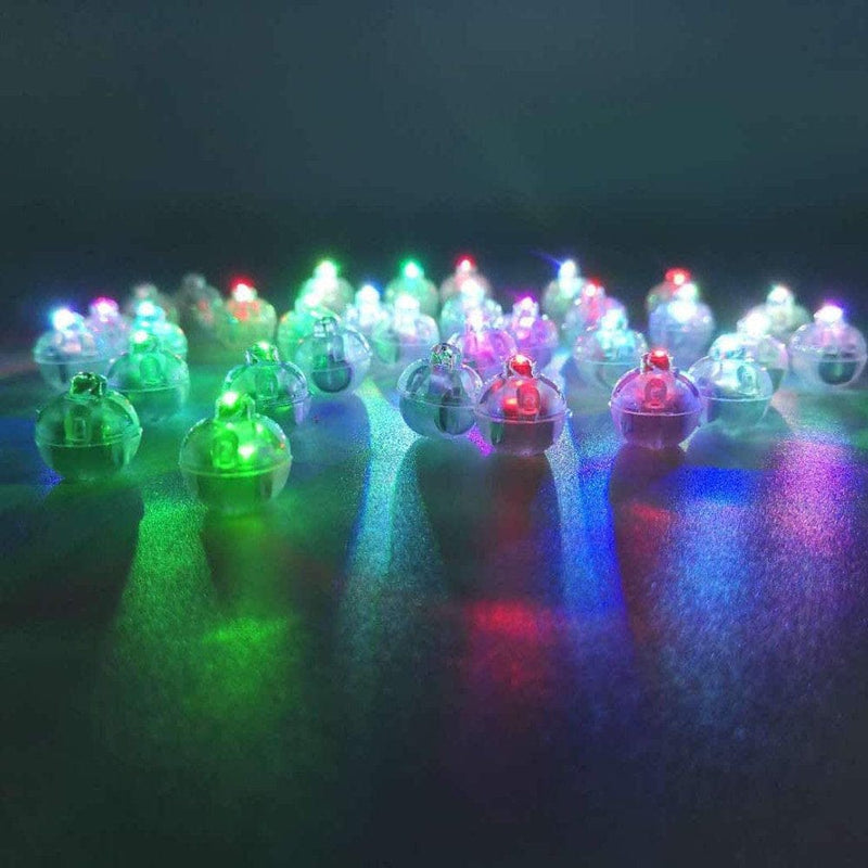 100Pcs Multicolor LED Balloon Light,Rainbow Colored round Led Flash Ball Lamp Mini Ball Light for Paper Lantern Balloon,Indoor Outdoor Party Event Fun Birthday Party Wedding Decoration Supplies Arts & Entertainment > Party & Celebration > Party Supplies Ywlanda   