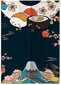 MYRU Lucky Cat Noren Japanese Curtain Noren Japanese Curtain Entrance (Lucky Cat,33 by 59 Inch) Home & Garden > Decor > Window Treatments > Curtains & Drapes MYRU Sushi 33 by 59 Inch 