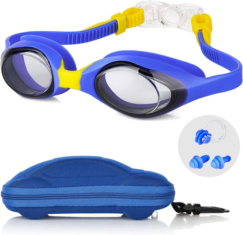 Kids Goggles, Kids Swim Goggles for Boys Girls Swimming Goggles Sporting Goods > Outdoor Recreation > Boating & Water Sports > Swimming > Swim Goggles & Masks TOPLUS Blue  