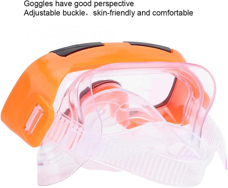 Wuxp Children Diving Mask Goggles Snorkel Flippers Set Anti-Fog Diving Goggles Anti-Slip Swimming Fins Swimming Pool Equipment Adjustable Snorkel Fins for Snorkeling, Swimming A Sporting Goods > Outdoor Recreation > Boating & Water Sports > Swimming wuxp   