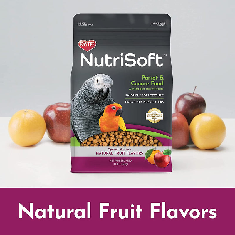 Kaytee Nutri Soft Pet Parrot & Conure Bird Food, 3 Pound Animals & Pet Supplies > Pet Supplies > Bird Supplies > Bird Food Kaytee   