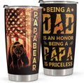 Macorner Gifts for Men - Birthday Gifts for Dad & Fathers Day Gift from Daughter Son - Stainless Steel American Flag Tumbler Cup 20Oz for Men - Christmas Gifts for Men Dad Papa Grandpa Uncle Stepdad Home & Garden > Kitchen & Dining > Tableware > Drinkware Macorner A1-Dad Priceless  