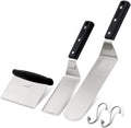 Professional Metal Spatula Set - Stainless Steel Spatula and Griddle Scraper - Heavy Spatula Griddle Accessories Great for Cast Iron Griddle BBQ Flat Top Grill - Commercial Grade Home & Garden > Kitchen & Dining > Kitchen Tools & Utensils Anmarko ABS plastic handle set  