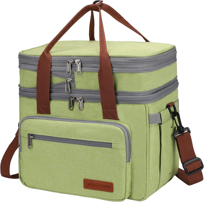 Maelstrom Lunch Bag Women,Insulated Lunch Box for Men/Women,Expandable Double Deck Lunch Cooler Bag,Lightweight Leakproof Lunch Tote Bag with Side Tissue Pocket,Suit for Work School 18L,Green Home & Garden > Lighting > Lighting Fixtures > Chandeliers Maelstrom   