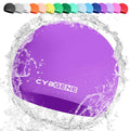 Cybgene Silicone Swim Cap, Unisex Swimming Cap for Women and Men, Comfortable Bathing Cap Ideal for Short Medium Long Hair Sporting Goods > Outdoor Recreation > Boating & Water Sports > Swimming > Swim Caps CybGene Dark Violet Large (Suggest>10 years) 