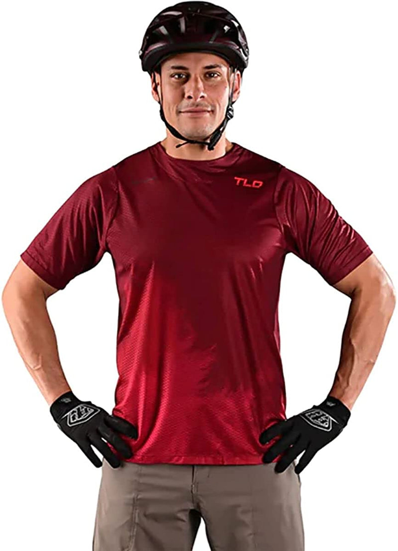 Troy Lee Designs Cycling MTB Bicycle Mountain Bike Jersey Shirt for Men, Skyline Air Channel SS Sporting Goods > Outdoor Recreation > Cycling > Cycling Apparel & Accessories Troy Lee Designs Fades Wine Small 