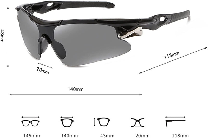 PJRYC Sunglasses Road Bicycle Glasses Mountain Cycling Riding Protection Goggles Eyewear (Color : Gray) Sporting Goods > Outdoor Recreation > Cycling > Cycling Apparel & Accessories PJRYC   