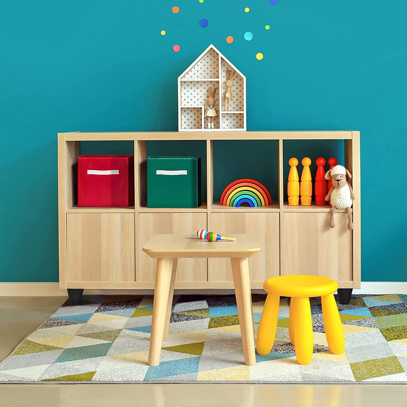 Luv Color Rainbow Bins for Organization Set of Six Cube Storage Bins 10.5 X 10.5 Storage Bins for Bedroom Organization Cubby Storage Bins or Rainbow Decor for Classroom Playroom or Cube Organizer Home & Garden > Household Supplies > Storage & Organization Luv Color   