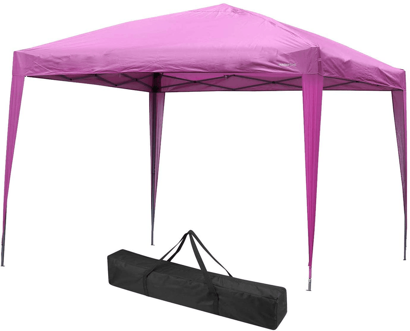 10x10 Pop up Canopy Party Tent Instant Gazebos with 4 Removable Sidewalls Pink Home & Garden > Lawn & Garden > Outdoor Living > Outdoor Structures > Canopies & Gazebos Outdoor Basic   