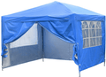10x10 Pop up Canopy Party Tent Instant Gazebos with 4 Removable Sidewalls Pink Home & Garden > Lawn & Garden > Outdoor Living > Outdoor Structures > Canopies & Gazebos Outdoor Basic Blue  