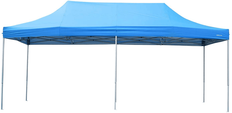 10x20 Ft Pop up Canopy Party Wedding Gazebo Tent Shelter with Removable Side Walls White Home & Garden > Lawn & Garden > Outdoor Living > Outdoor Structures > Canopies & Gazebos outdoor basic Blue  