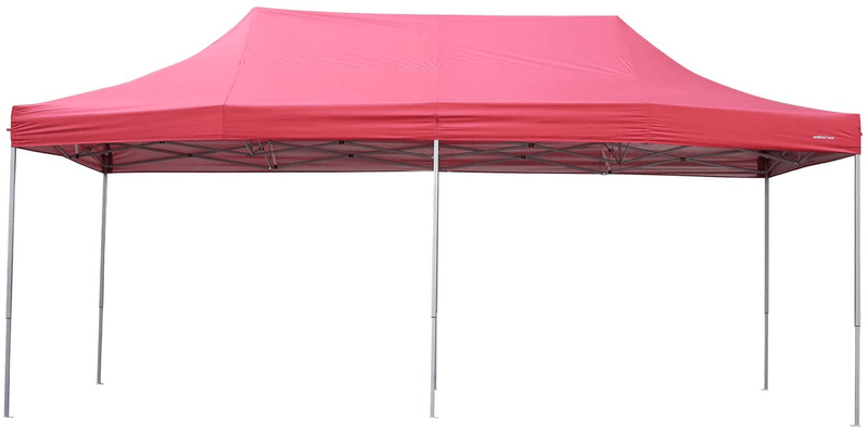 10x20 Ft Pop up Canopy Party Wedding Gazebo Tent Shelter with Removable Side Walls White Home & Garden > Lawn & Garden > Outdoor Living > Outdoor Structures > Canopies & Gazebos outdoor basic Red  