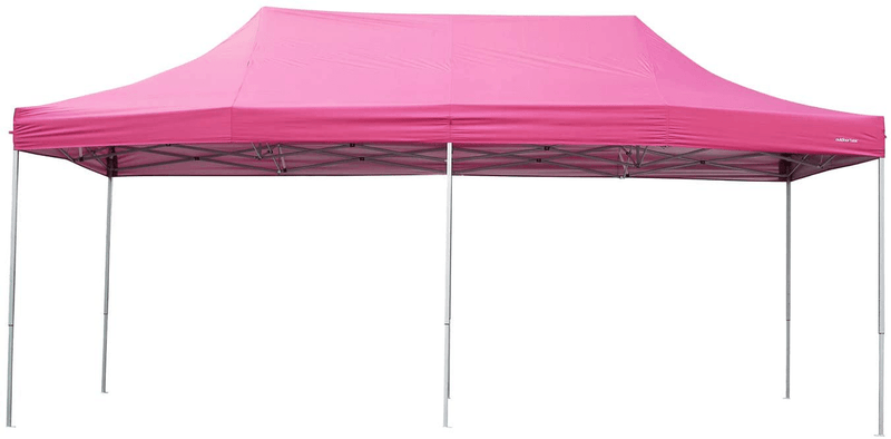 10x20 Ft Pop up Canopy Party Wedding Gazebo Tent Shelter with Removable Side Walls White Home & Garden > Lawn & Garden > Outdoor Living > Outdoor Structures > Canopies & Gazebos outdoor basic Pink  