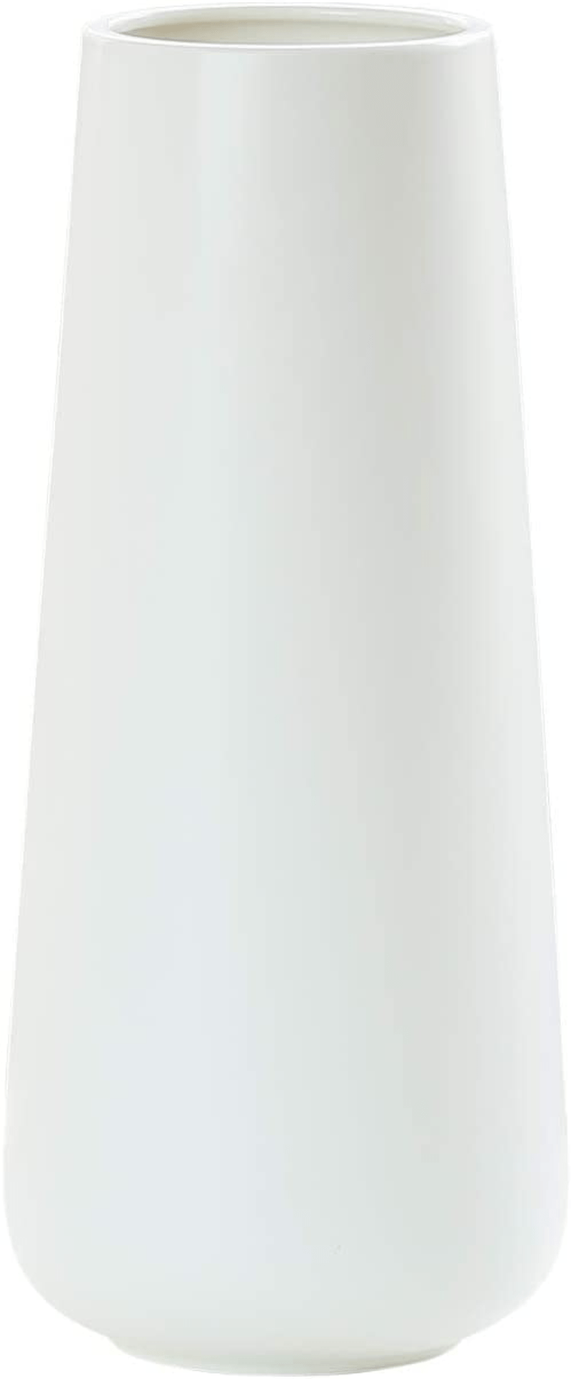 11 Inch Matte White Ceramic Flower Vase for Home Décor, Design Box Package, VS-MAT-W-11 Home & Garden > Decor > Vases D'vine Dev Matte White 11 Inch 