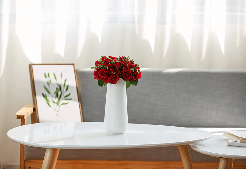 11 Inch Snow White Ceramic Flower Vase for Home Décor, Design Box Packaged, VS-SW-11 Home & Garden > Decor > Vases D'vine Dev   