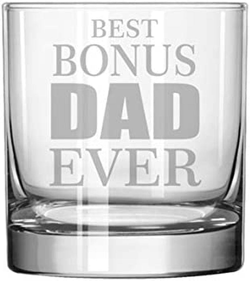 11 Oz Rocks Whiskey Highball Glass Step Father Father in Law Best B0NUS Dad Ever Home & Garden > Kitchen & Dining > Barware Usnyabni   
