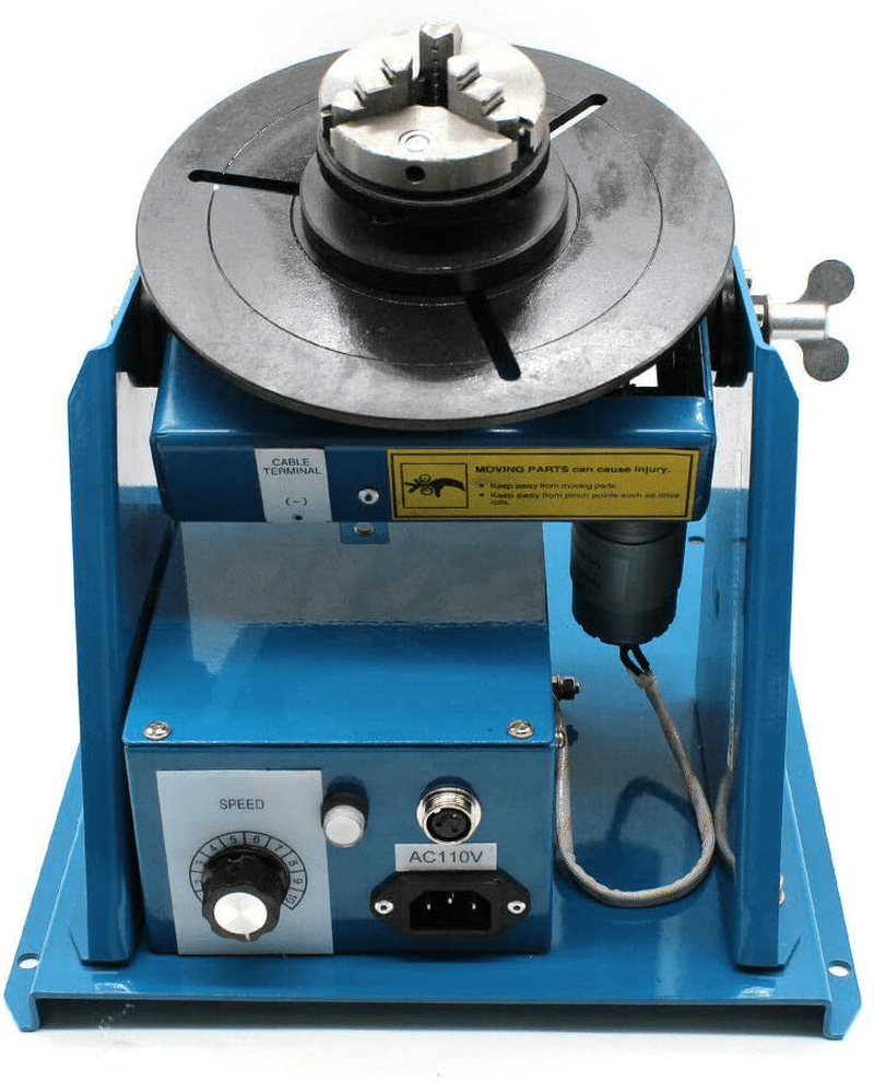 110V Rotary Welding Positioner Turntable Table Mini 2.5" 3 Jaw Lathe Chuck 180mm Portable Welder Positioner Turntable Machine Equipment 2-10 r/min Adjustable Speed Hardware > Tool Accessories > Welding Accessories TUQI   