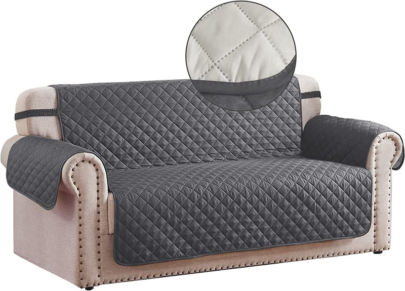 RHF Reversible Sofa Cover, Couch Covers for Dogs, Couch Covers for 3 Cushion Couch, Couch Covers for Sofa, Couch Cover, Sofa Covers for Living Room,Sofa Slipcover,Couch Protector(Sofa:Chocolate/Beige) Home & Garden > Decor > Chair & Sofa Cushions Rose Home Fashion Grey/Beige Medium 