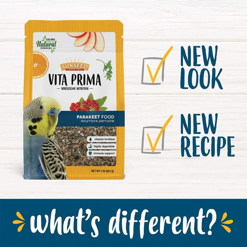 Sunseed Vita Prima Wholesome Nutrition Parakeet Food, 2 LBS Animals & Pet Supplies > Pet Supplies > Bird Supplies > Bird Food Sun Seed   