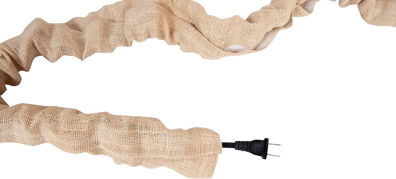 Creative Co-Op Chandelier Cord Cover, 6', Natural Cotton