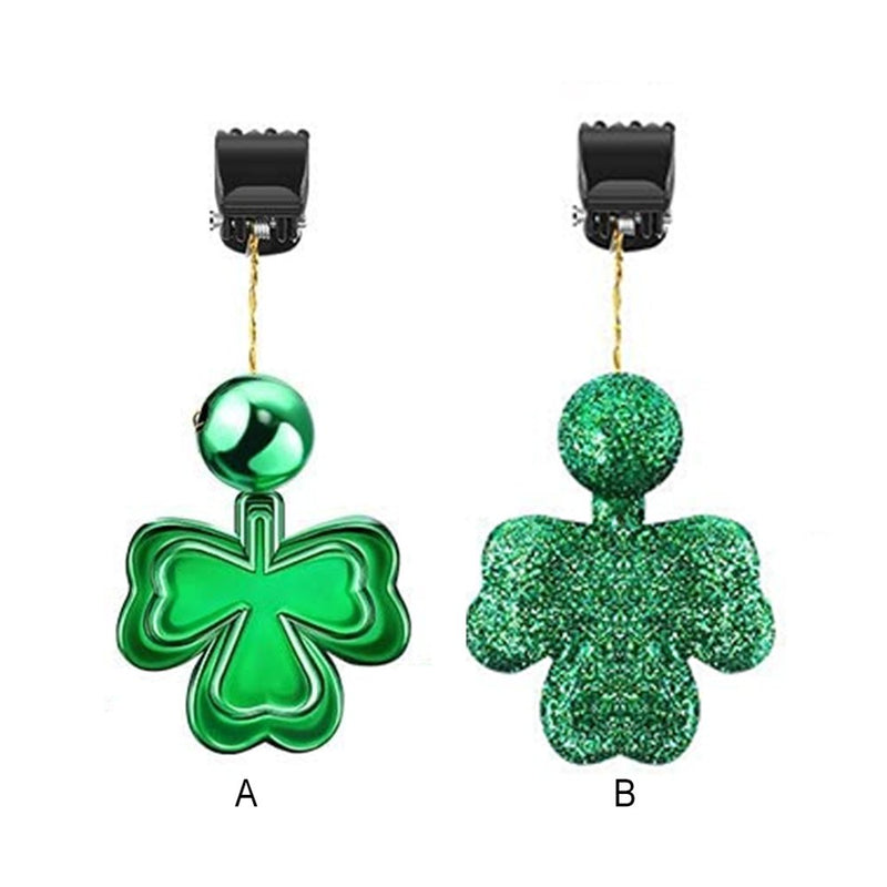 Dido 12 Pieces Valentines Day Ornaments for Tree Day St.Patrick'S Day Wall Decor Good Luck Clover Hanging Bauble Table Festival Favor Scrub Home & Garden > Decor > Seasonal & Holiday Decorations Dido   