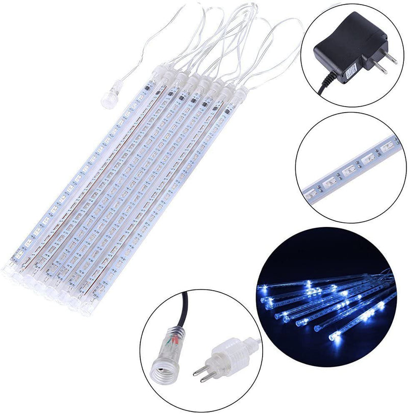 Rain Drop Lights, Aukora LED Meteor Shower Lights, Xmas Lights Outdoor 12 Inch 8 Tubes, Icicle Snow Falling Lights for Xmas Halloween Party Holiday Garden Tree Thanksgiving Christmas Decoration Home & Garden > Decor > Seasonal & Holiday Decorations HomeTimes   