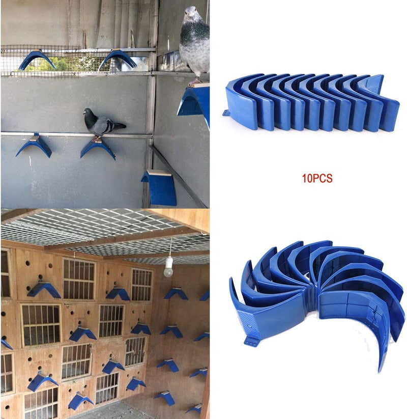 LVOERTUIG 10Pcs Pigeon Stand Dove Rest Stand Pigeon Perch Roost Frame Grill Dwelling Pigeon Perches Roost Bird Supplies Accessories(Blue) Animals & Pet Supplies > Pet Supplies > Bird Supplies LVOERTUIG   