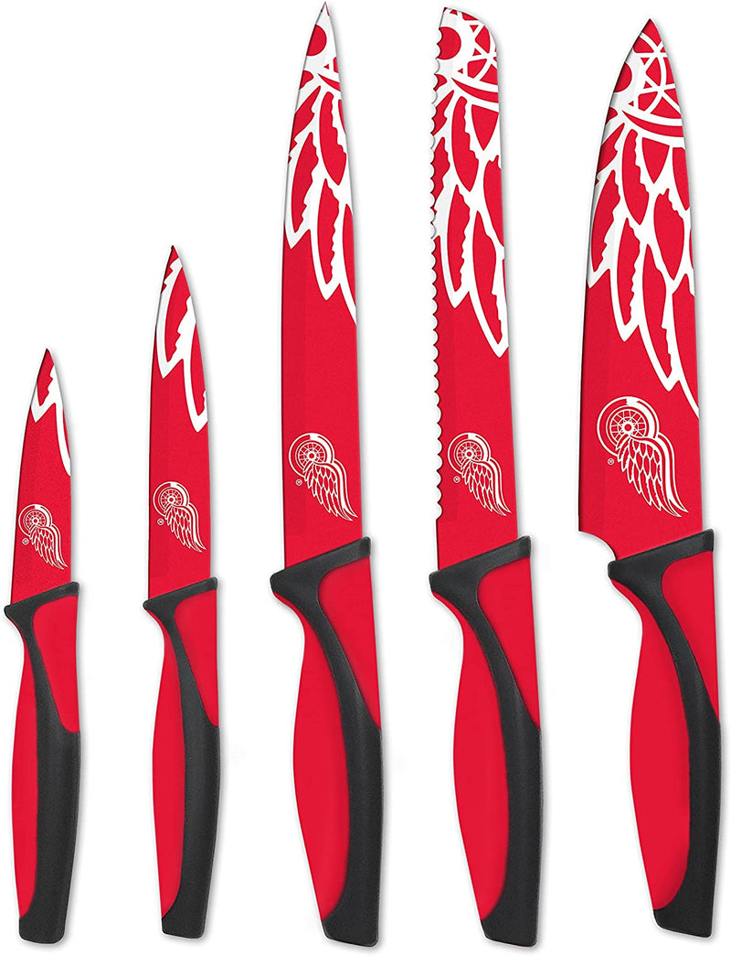 Sports Vault NHL Detroit Red Wings Kitchen Knives , 16"L X 1.25"W X 9.75"H