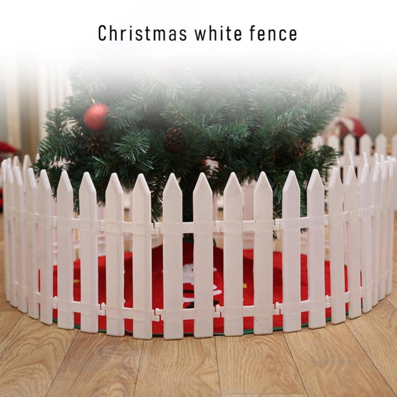 12/16PCS Picket Fence for Christmas Tree Wedding Party Decoration Miniature Home Garden Christmas Xmas Tree Surround Fence  702001883 16PCS  