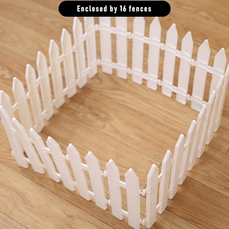 12/16PCS Picket Fence for Christmas Tree Wedding Party Decoration Miniature Home Garden Christmas Xmas Tree Surround Fence  702001883   