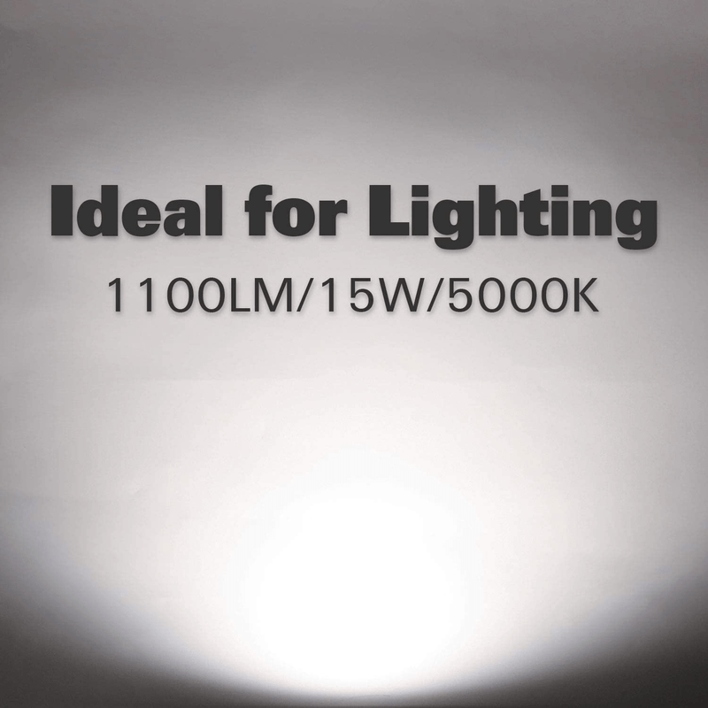 12 Pack 5/6 Inch LED Recessed Lighting, Baffle Trim, CRI90, 15W=100W, 1100lm, 5000K Daylight White, Dimmable Recessed Lighting, Damp Rated LED Recessed Downlight, ETL Listed Home & Garden > Lighting > Flood & Spot Lights ‎hykolity   