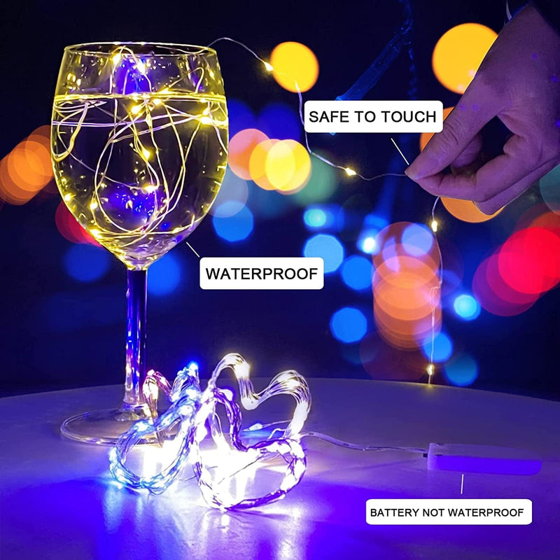 12 Pack Led Fairy Lights Battery Operated String Lights Waterproof Silver Wire Each 7 Feet 20 Led Multi-Colored Led Firefly Starry Moon Lights for Bedroom DIY Wedding Party Patio Christmas Décor… Home & Garden > Lighting > Light Ropes & Strings Mewuvn   