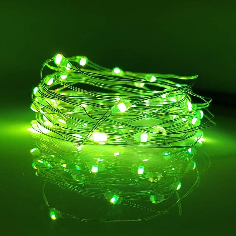 12-Pack Led Fairy String Lights Battery Starry String Lights 20 Tiny Lights on 3.5Ft Silver Wire for DIY Wedding Centerpiece, Mason Jar Craft, Christmas Tree, Garlands, Party Decoration (Warm White) Home & Garden > Lighting > Light Ropes & Strings LIIDA Green  