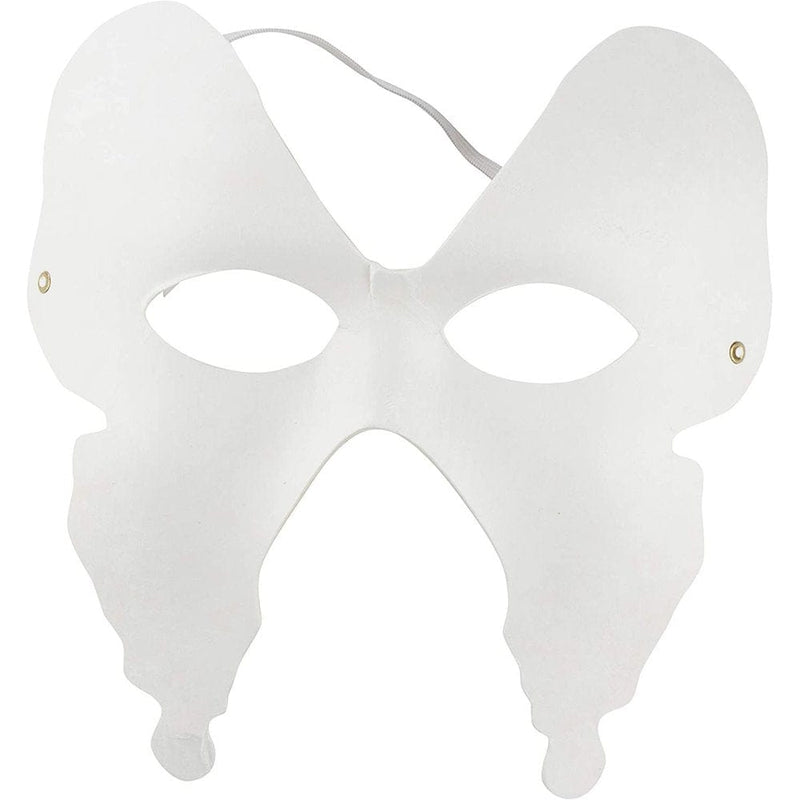12 Pack White Venetian Mask for Halloween Costume Party, Masquerade, 6 Designs Apparel & Accessories > Costumes & Accessories > Masks Juvo Plus   