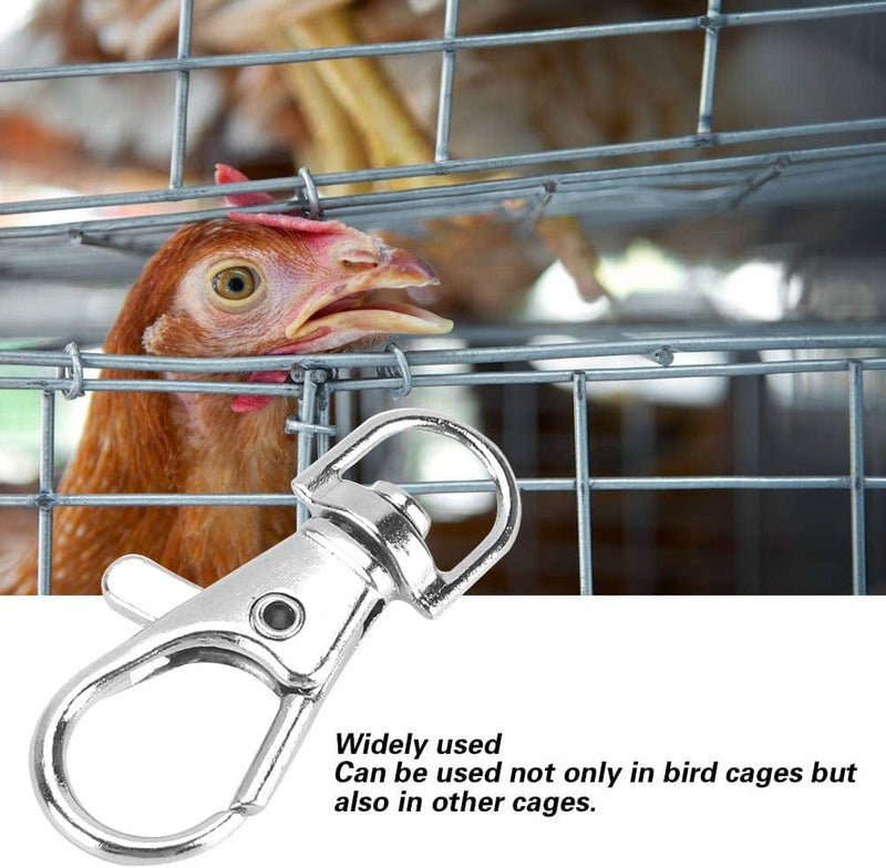 12 Pcs Bird Cage Locks, Metal Pet Cage Door Lock Hook Clip Prevent Claw Trigger Open Birds Cage Accessories Animals & Pet Supplies > Pet Supplies > Bird Supplies > Bird Cages & Stands Zerodis   