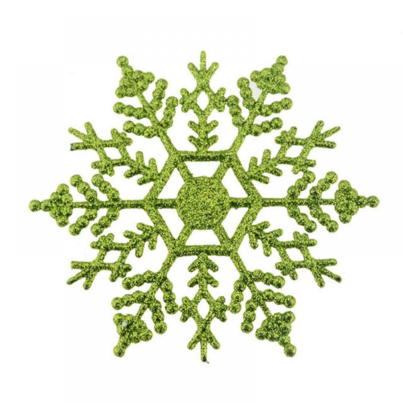 12 Pcs Christmas Snowflake Ornaments Plastic Glitter Winter Snowflakes Large Snow Flakes for Hanging Christmas Tree Decorations Wedding Frozen Birthday Party Supplies Xmas Home Decor,4 Inch Home Home & Garden > Decor > Seasonal & Holiday Decorations& Garden > Decor > Seasonal & Holiday Decorations AVAIL 12 Pack Green 