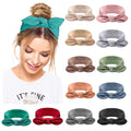 12 PCS Headbands for Women Non Slip Hair Bands with Bows Rabbit Ears Workout Running Sport Sweat Elastic Hair Wrap for Girls Hair Accessories Sporting Goods > Outdoor Recreation > Winter Sports & Activities Jesries multicolor-2(pack of 12)  