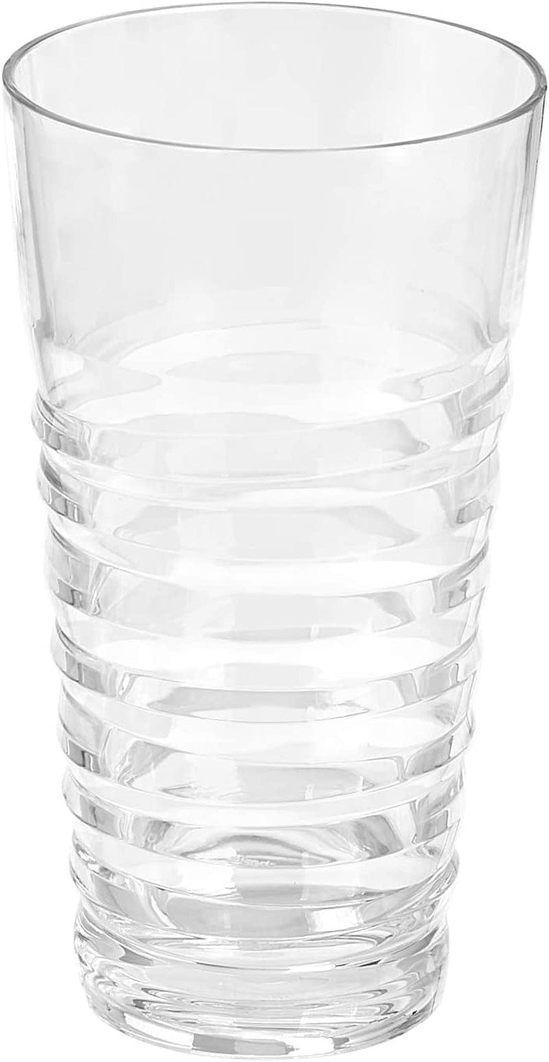 12-Piece Tritan Glass Drinkware Set - Ribbed Highball and Double Old Fashioned, 6-Pieces Each, 24Oz./17Oz.(Plastic Material) Home & Garden > Kitchen & Dining > Tableware > Drinkware KOL DEALS   