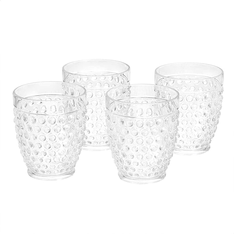 12-Piece Tritan Plastic Drinkware Set - Hobnail Highball and Double Old Fashioned, 6-Pieces Each, 18Oz./13Oz. Home & Garden > Kitchen & Dining > Tableware > Drinkware KOL DEALS Double Old Fashioned Glasses  