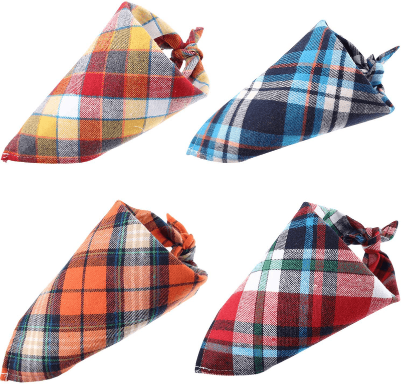 12 Pieces Dog Bandanas - Triangle Dog Scarf, Washable Reversible Printing, Bibs Dog Kerchief Set, Suitable for Small or Medium-Sized Cat and Dog Pets Animals & Pet Supplies > Pet Supplies > Dog Supplies > Dog Apparel Syhood   