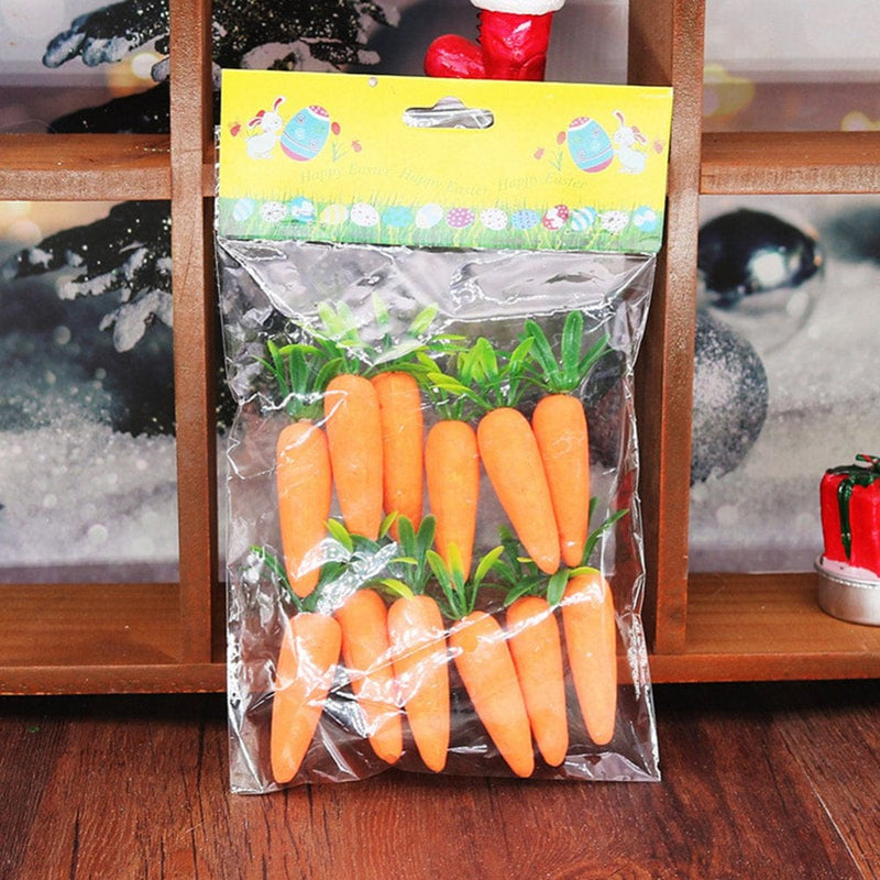 12 Pieces Mini Easter Carrots Foam Artificial Carrots Ornament Hanging Decorations for Home Kitchen Party DIY Crafts Decor Home & Garden > Decor > Seasonal & Holiday Decorations Slopehill   