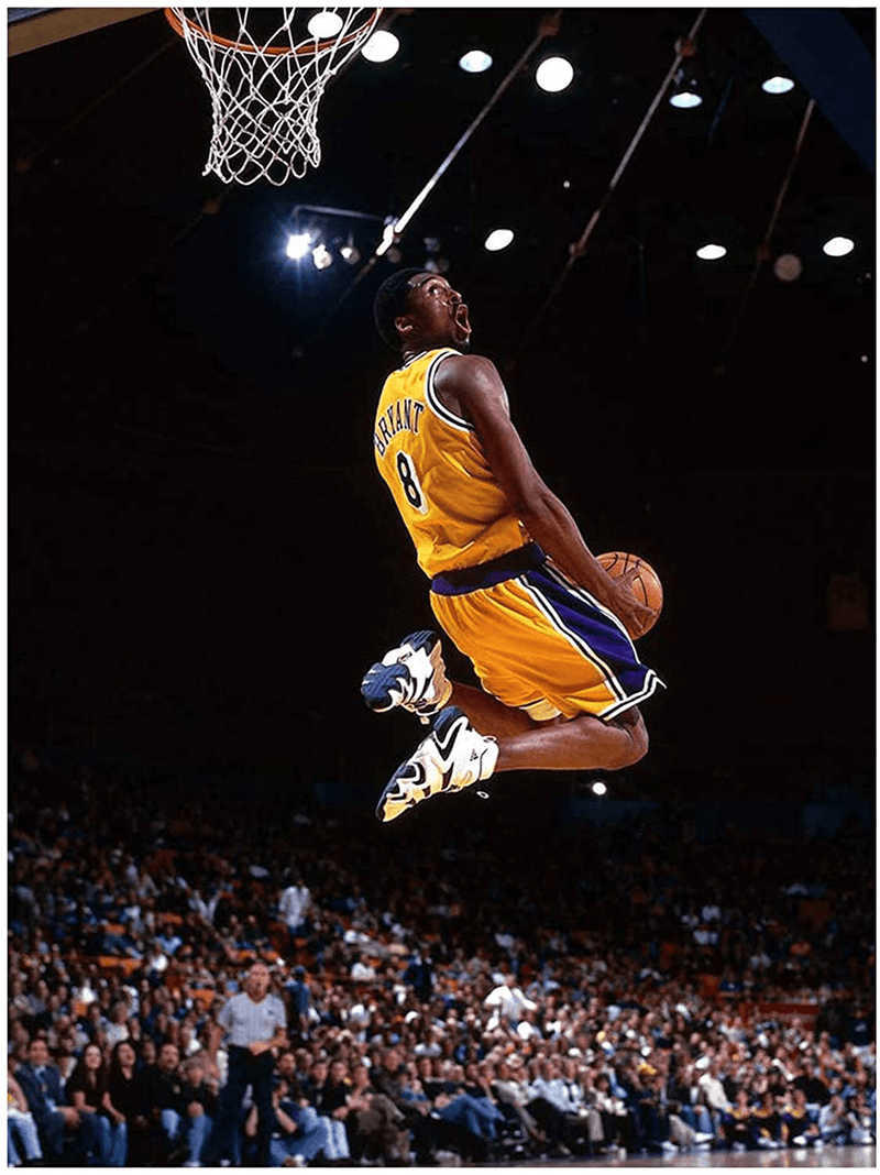 123 Life MJ Canvas Wall Art, Famous Foul Line Dunk Sports Poster Print, the God of Basketball Poster Picture, MJ No Frame Artwork Fans Gift for Home Bedroom Wall Decor (12"X16",Mj) Home & Garden > Decor > Artwork > Posters, Prints, & Visual Artwork 123 Life Kobe 12"x16" 