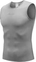 Przewalski Men’S Sleeveless Cycling Undershirt Quick Dry Bike Base Layer Vests Breathable Tops Bicycle Clothing Sporting Goods > Outdoor Recreation > Cycling > Cycling Apparel & Accessories Przewalski 1pack:gray Large 