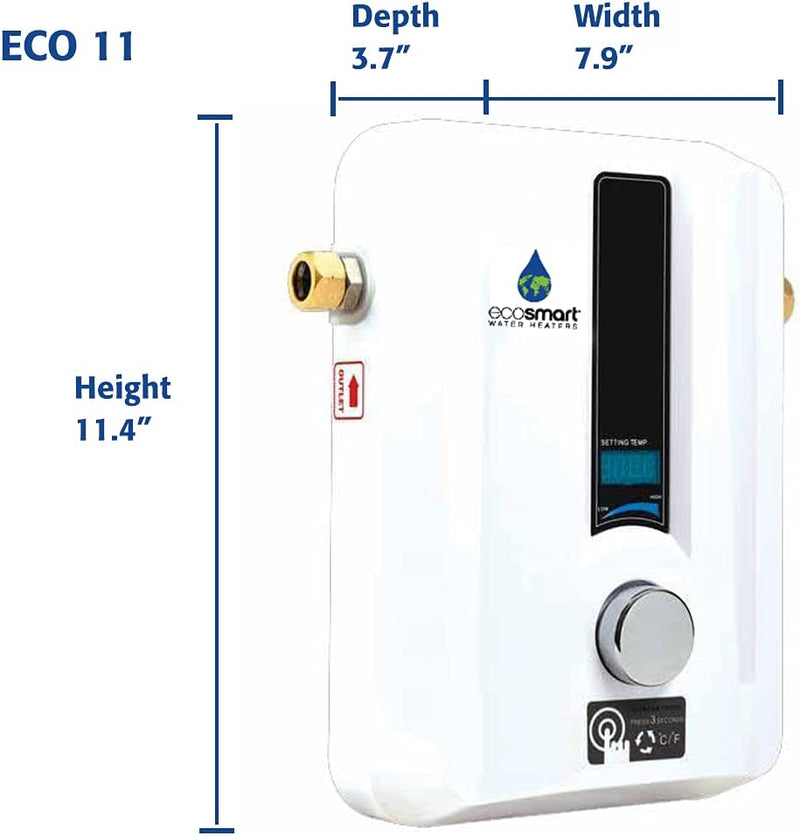 Ecosmart ECO 11 Electric Tankless Water Heater, 13KW at 240 Volts with Patented Self Modulating Technology Home & Garden > Household Supplies > Storage & Organization EcoSmart   